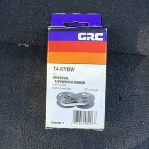 General Ribbon T4-NYBW Grc Univrsl Typewriter Ribbon 1-black/white Nylon Ribbon